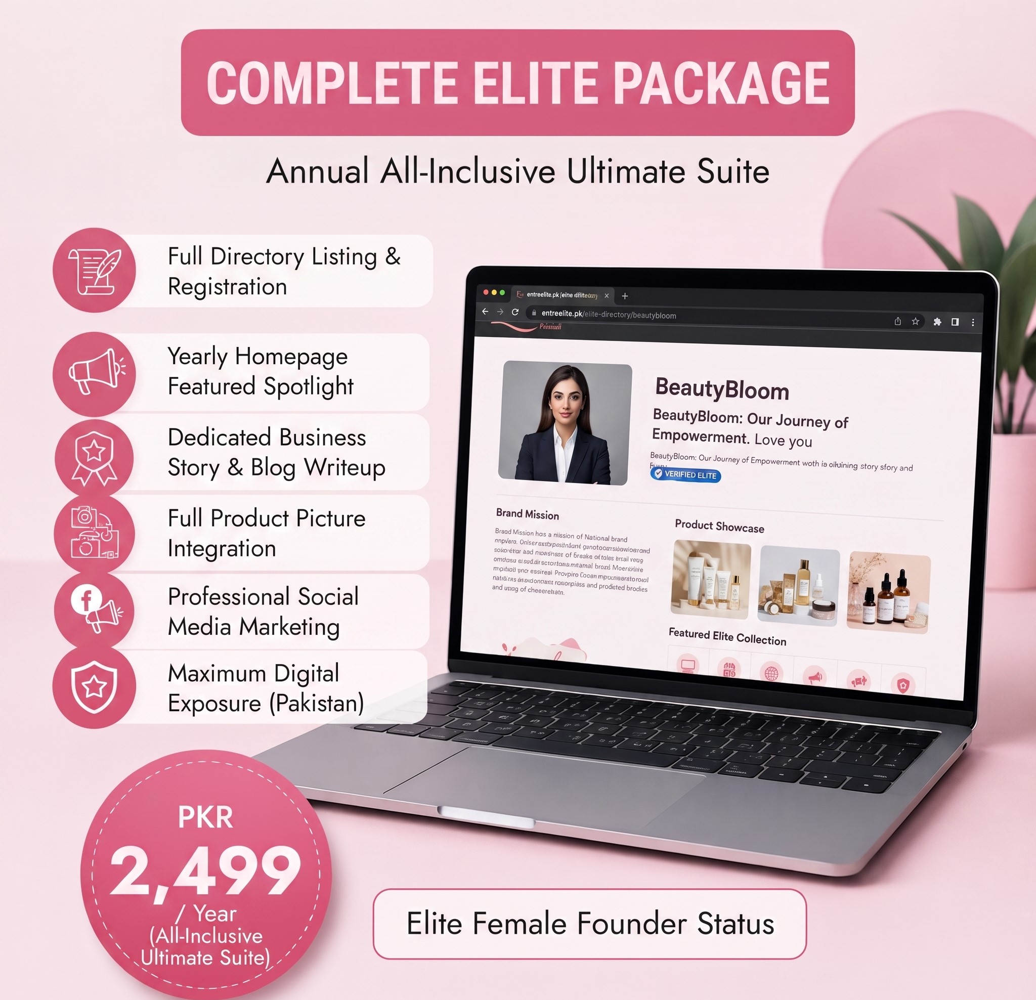 Complete Elite Growth Package for Women Businesses | EntreElite